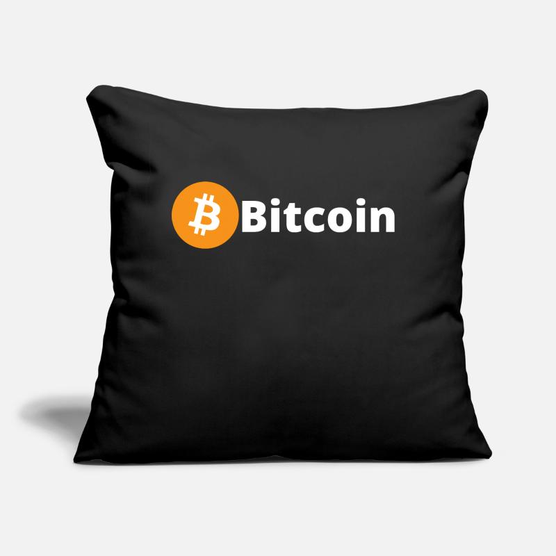Bitcoin (Bitcoin) Sofakissen mit Füllung 45 x 45 cm