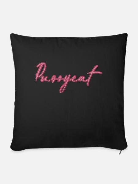 Pussycat - Sofakissen mit Füllung 45 x 45 cm - Schwarz