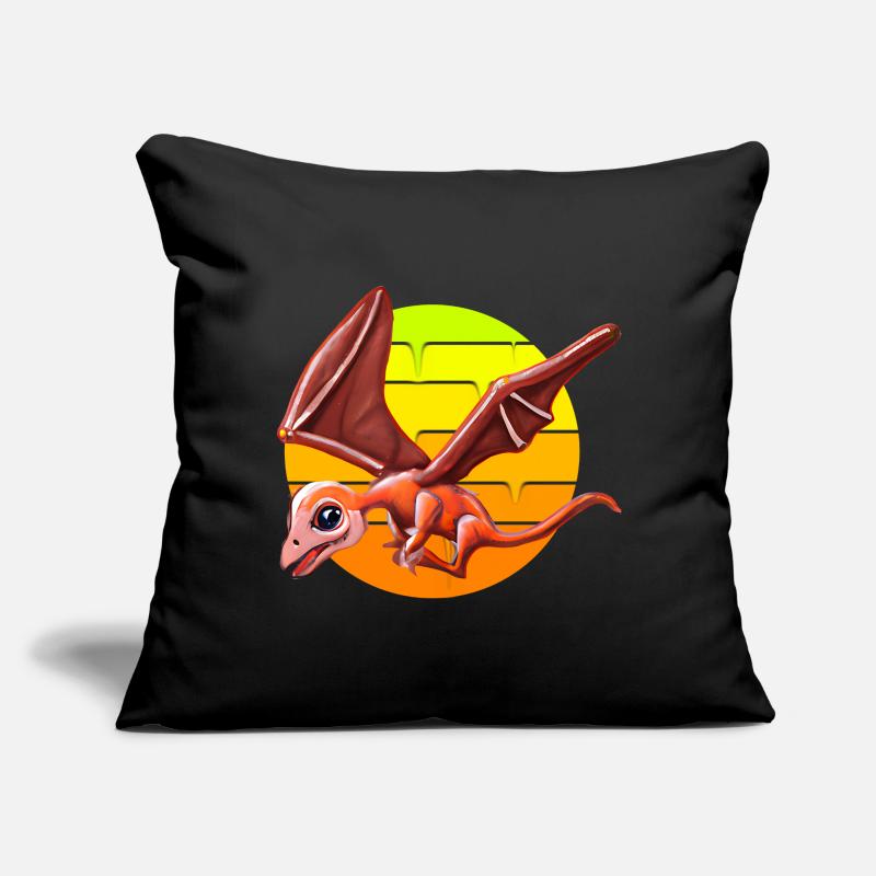 Ptérodactyle volant Coussin et housse de 45 x 45 cm