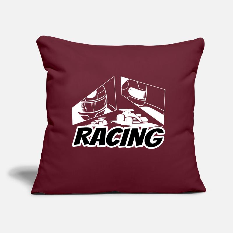 Course de compétition course le temps le plus rapide possible Coussin et housse de 45 x 45 cm