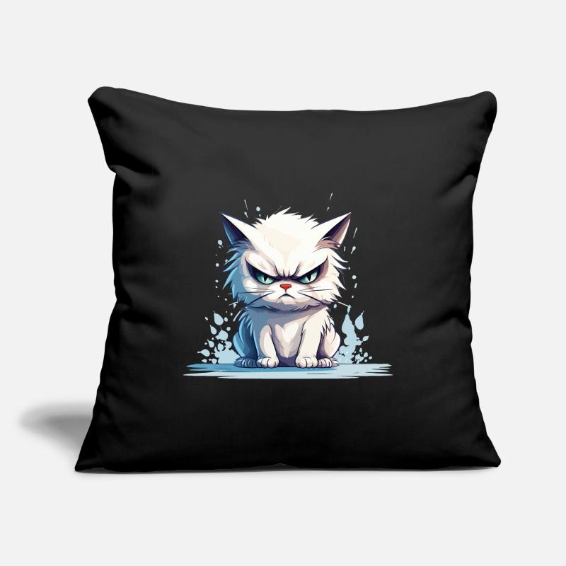 cat grumpy grumpy grumpy meow funny Sofa pillow with filling 45cm x 45cm