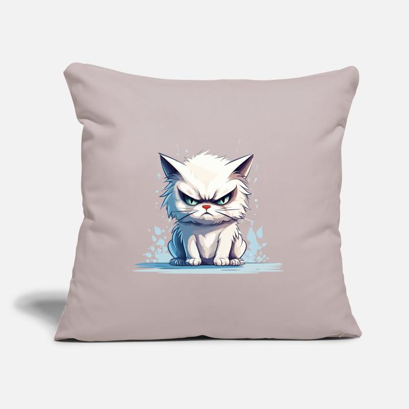cat grumpy grumpy grumpy meow funny Sofa pillow with filling 45cm x 45cm