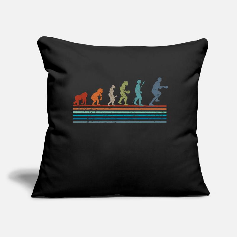 Évolution rétro vintage ping-pong Coussin et housse de 45 x 45 cm