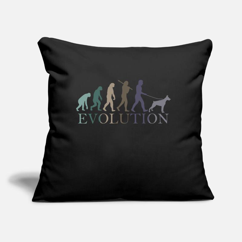 L’évolution du DOBERMAN Coussin et housse de 45 x 45 cm