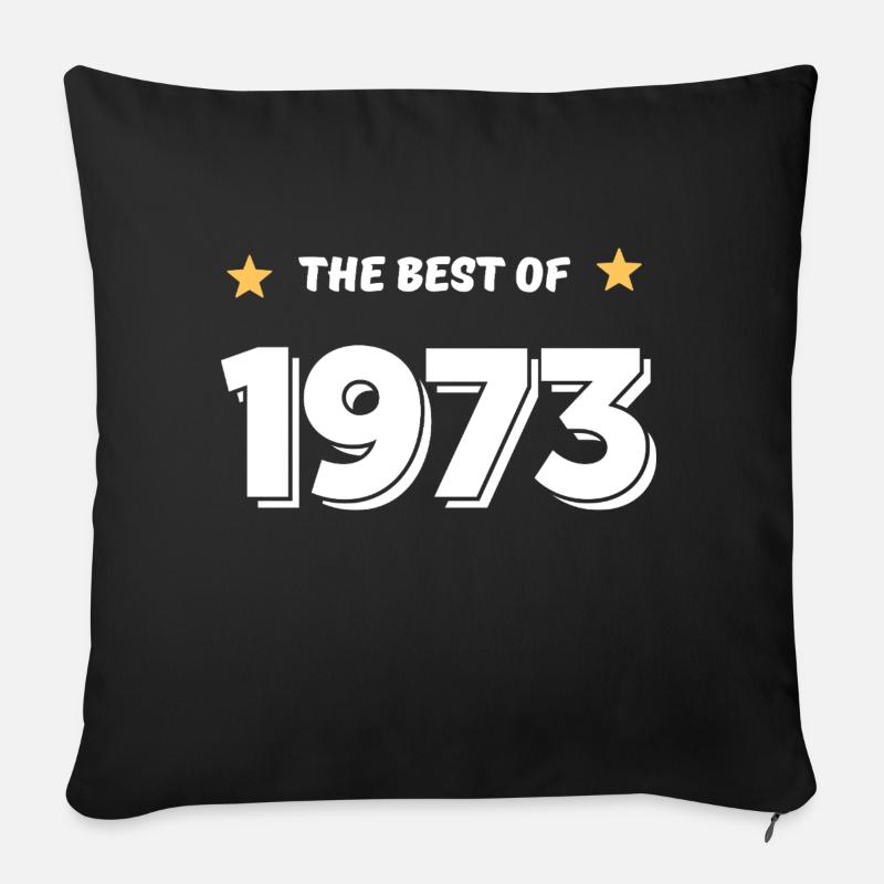 Das Beste aus 1973 - Sofakissen mit Füllung 45 x 45 cm - Schwarz