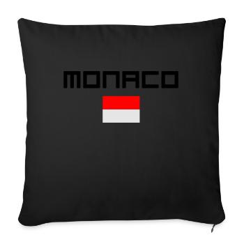Monaco - Coussin et housse de 45 x 45 cm - noir - Devant