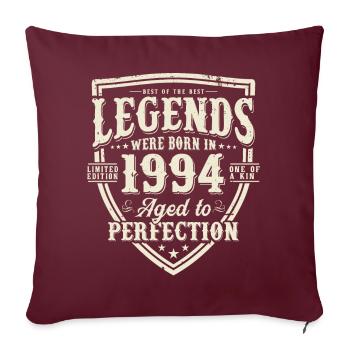 Legends were born in 1994 - Sofa pillow with filling 45cm x 45cm - burgundy - Front