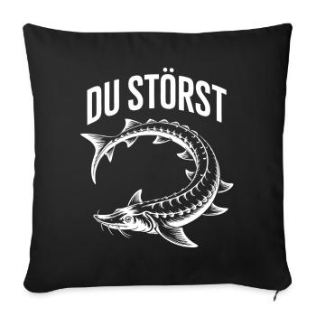 You disturb - Sofa pillow with filling 45cm x 45cm - black - Front