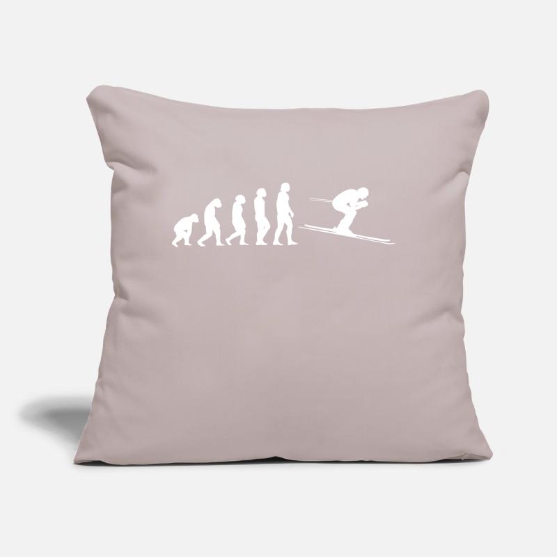 L'évolution du ski Coussin et housse de 45 x 45 cm