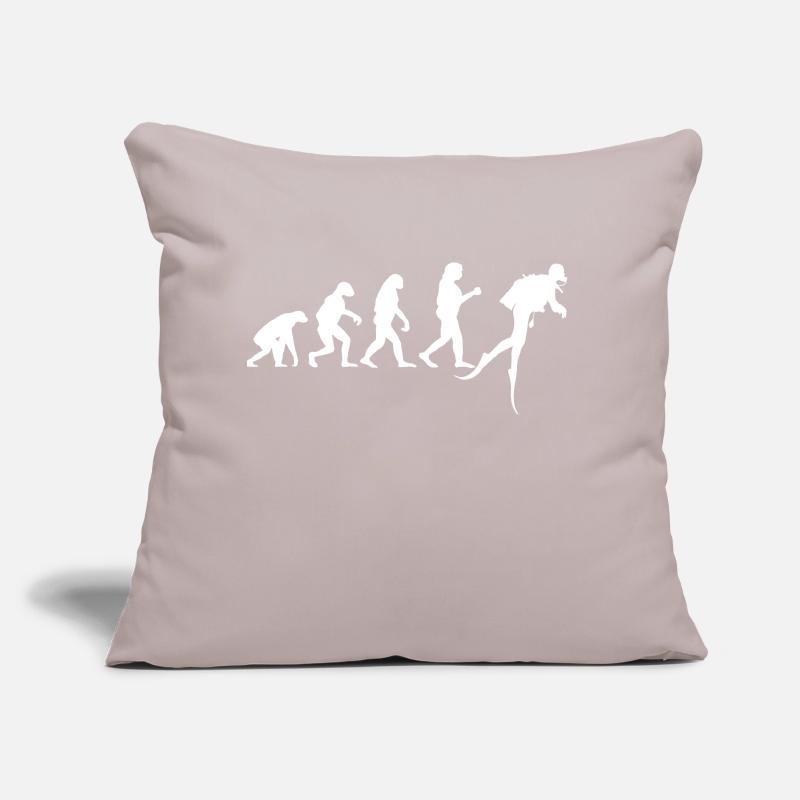 Diving Evolution Diver Diving Water Funny Sofa pillow with filling 45cm x 45cm