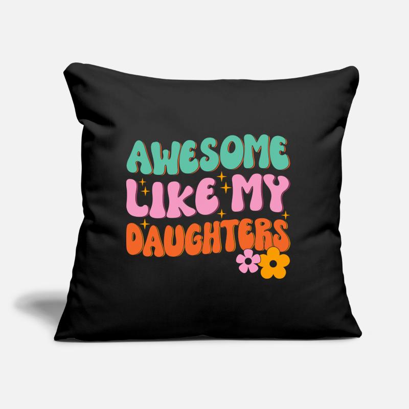 Super comme mes filles Coussin et housse de 45 x 45 cm