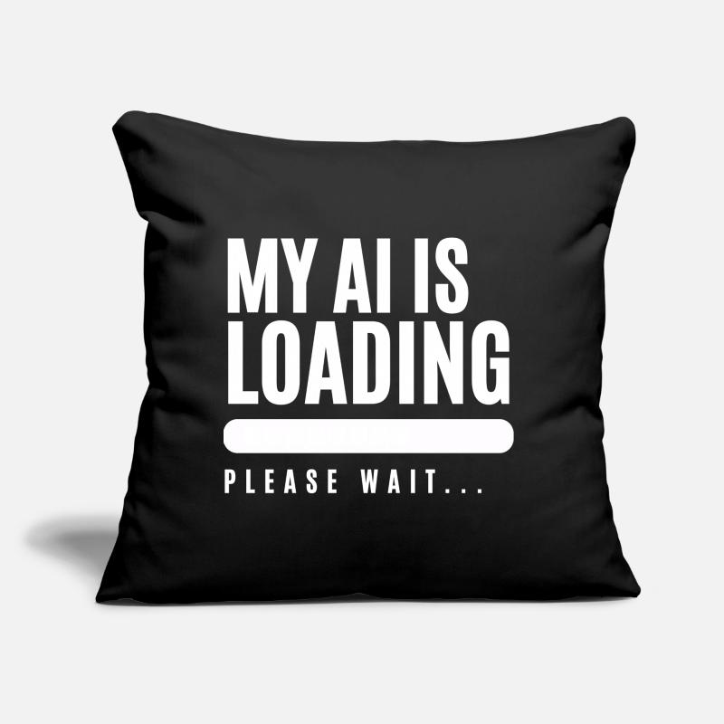 Humorous loading screen graphics Sofa pillow with filling 45cm x 45cm