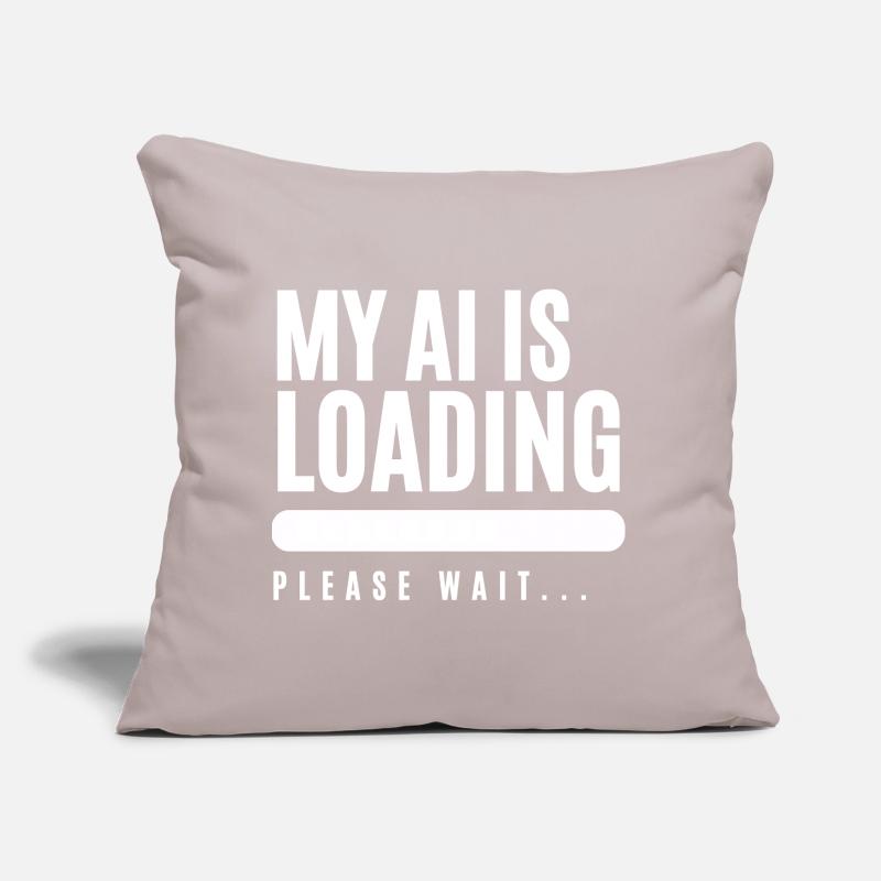 Humorous loading screen graphics Sofa pillow with filling 45cm x 45cm