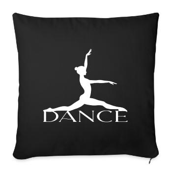 Dance - Sofakissen mit Füllung 45 x 45 cm - Schwarz - Vorne