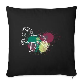 Red Tölt - Sofakissen mit Füllung 45 x 45 cm - Schwarz - Vorne