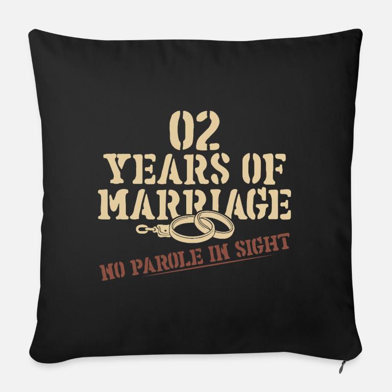 2 Ans Sans Fausse Note - Coussin et housse de 45 x 45 cm - noir