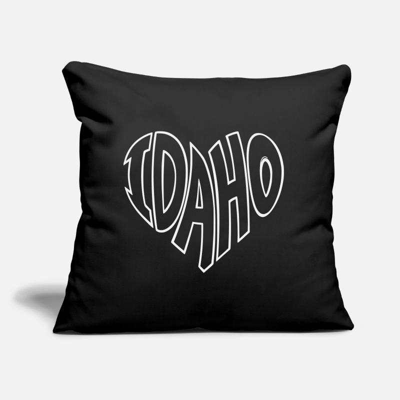 Lettrage en forme de cœur de l’Idaho Coussin et housse de 45 x 45 cm