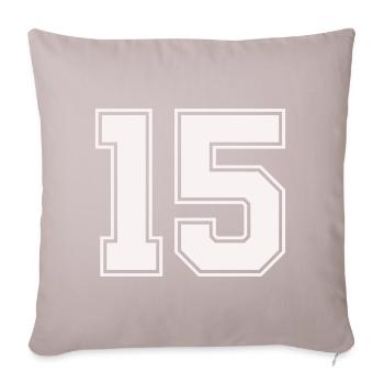 Fifteen Outline Style - Sofa pillow with filling 45cm x 45cm - light taupe - Front
