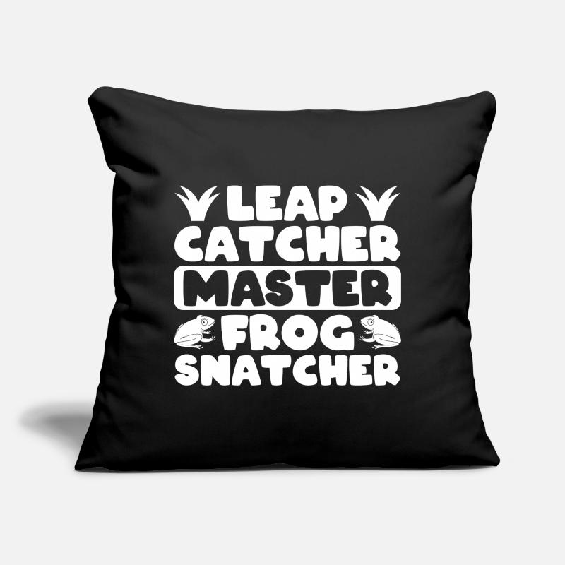 Frog Catcher Leap Catcher Master Snatcher Frog Sofakissen mit Füllung 45 x 45 cm