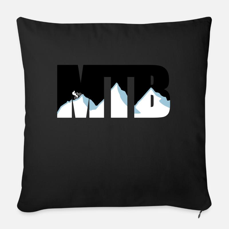 MTB - Sofakissen mit Füllung 45 x 45 cm - Schwarz