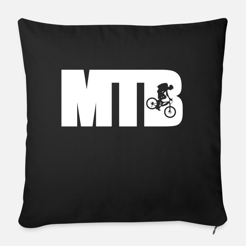 MTB - Sofakissen mit Füllung 45 x 45 cm - Schwarz