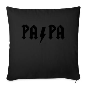 PAPA - Sofa pillow with filling 45cm x 45cm - black - Front