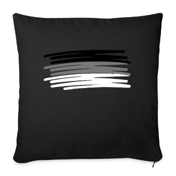 trois couleurs auto-couleurs drapeau drapeau libre color - Coussin et housse de 45 x 45 cm - noir - Devant