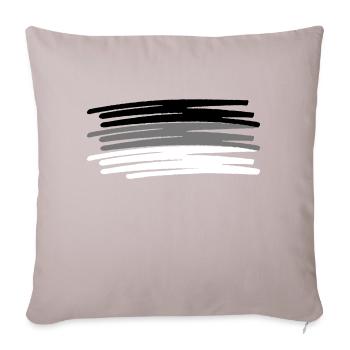 three colors self design flag flag free color - Sofa pillow with filling 45cm x 45cm - light taupe - Front