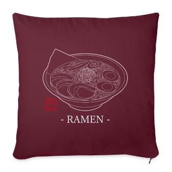 Ramen - Sofakissen mit Füllung 45 x 45 cm - Burgunderrot - Vorne
