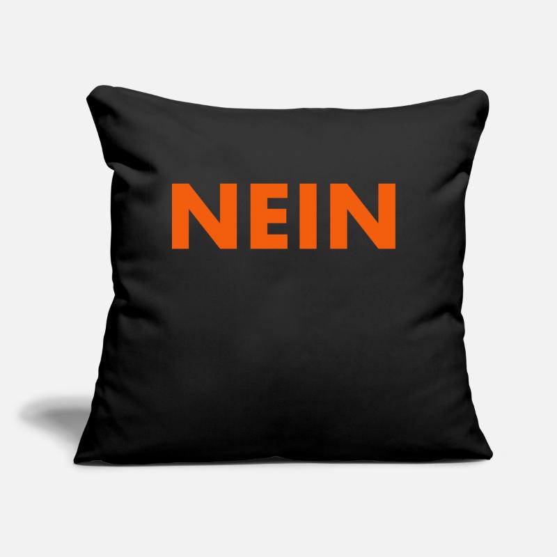NEIN oder etwas komplizierter no means no Sofakissen mit Füllung 45 x 45 cm