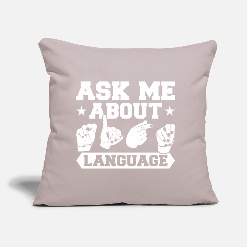 Deaf Deaf Sign Language Deaf Pride Sofa pillow with filling 45cm x 45cm