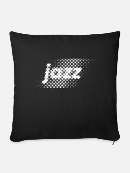 Jazz-Logo-Design - Sofakissen mit Füllung 45 x 45 cm - Schwarz