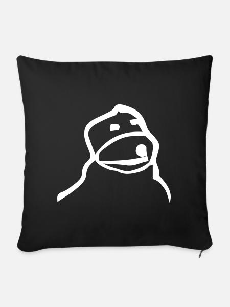 Flat Eric - Sofakissen mit Füllung 45 x 45 cm - Schwarz