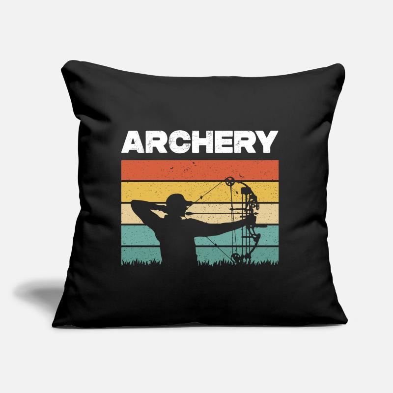 Archery Compound Bow Archer Sofakissen mit Füllung 45 x 45 cm