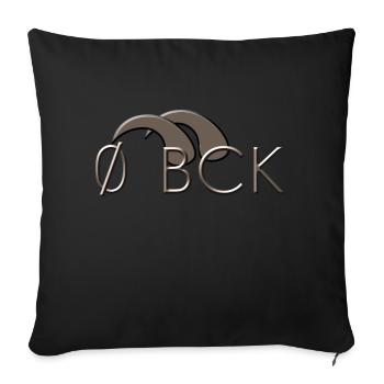 null bock - Sofakissen mit Füllung 45 x 45 cm - Schwarz - Vorne