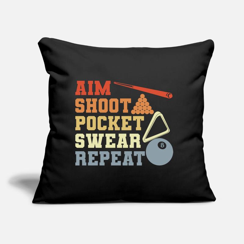 Billiards player Sofa pillow with filling 45cm x 45cm