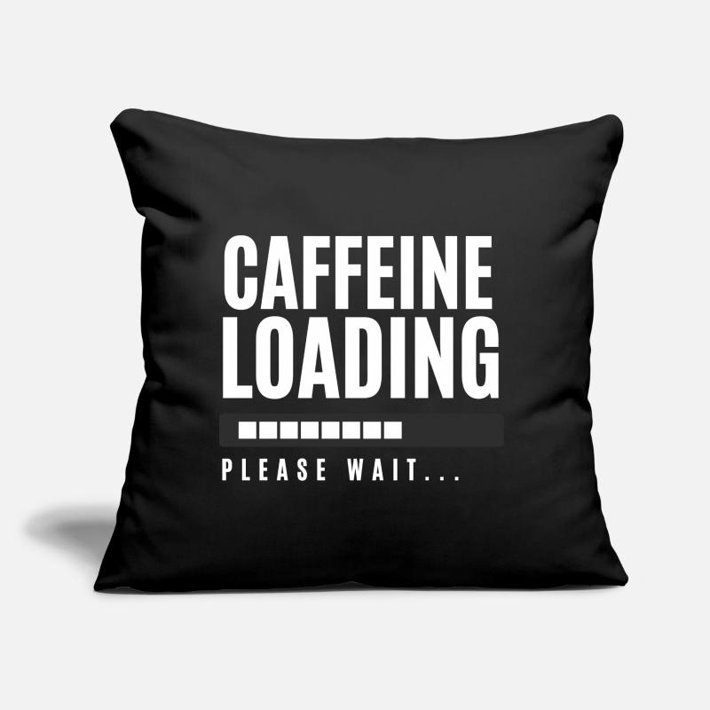 Koffein laden Bitte warten Sofakissen mit Füllung 45 x 45 cm