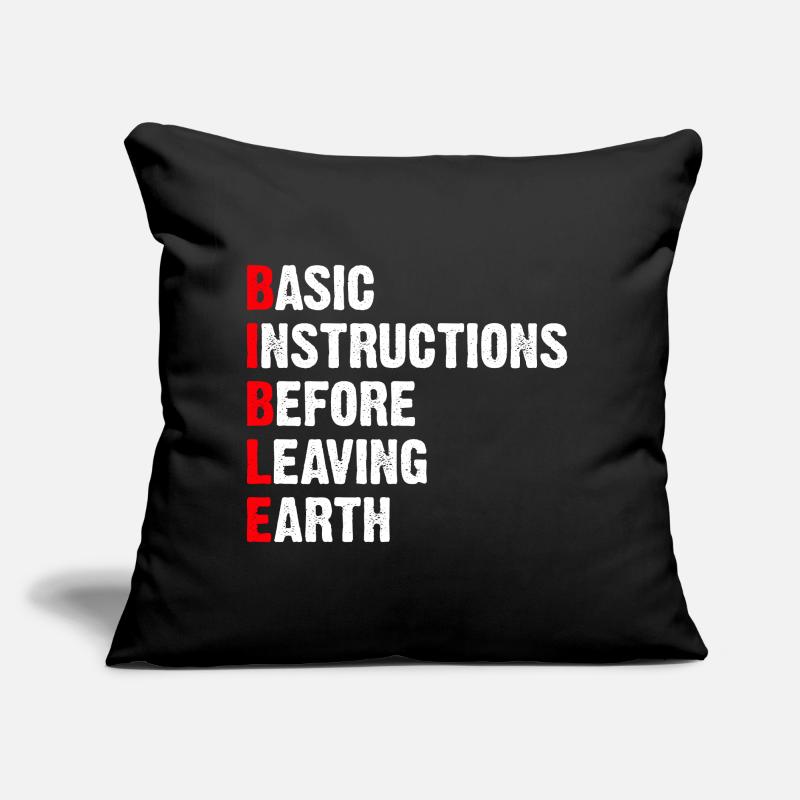 Basic Instructions Before Leaving Earth Sofa pillow with filling 45cm x 45cm