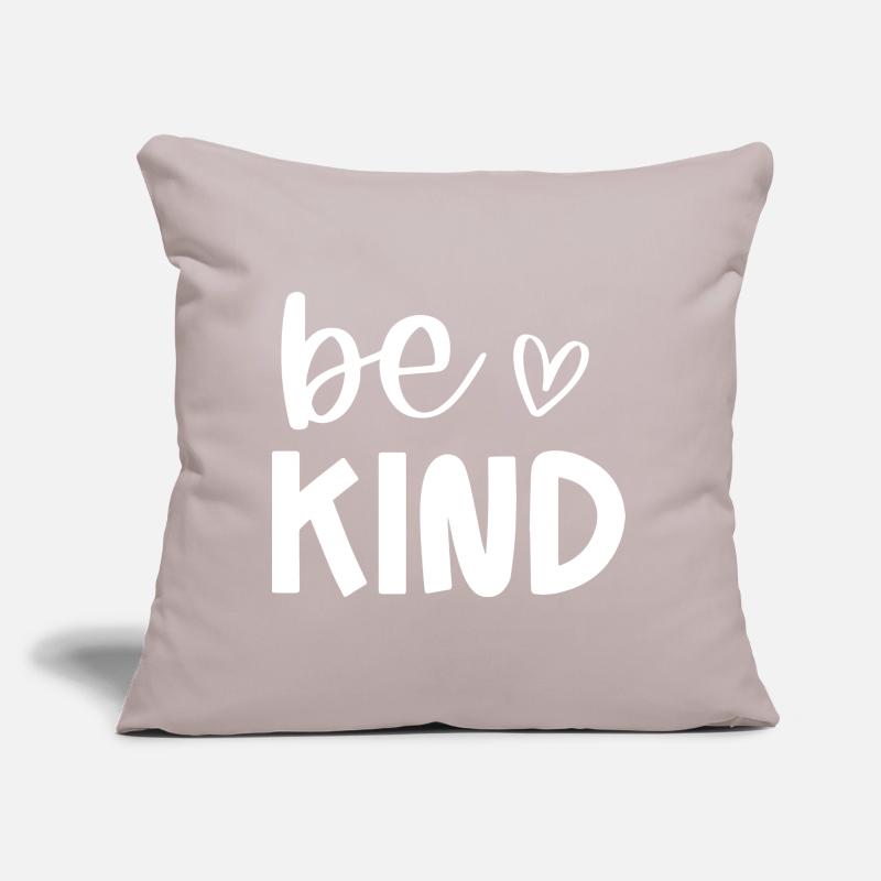 Be Kind Conception de message positif Coussin et housse de 45 x 45 cm