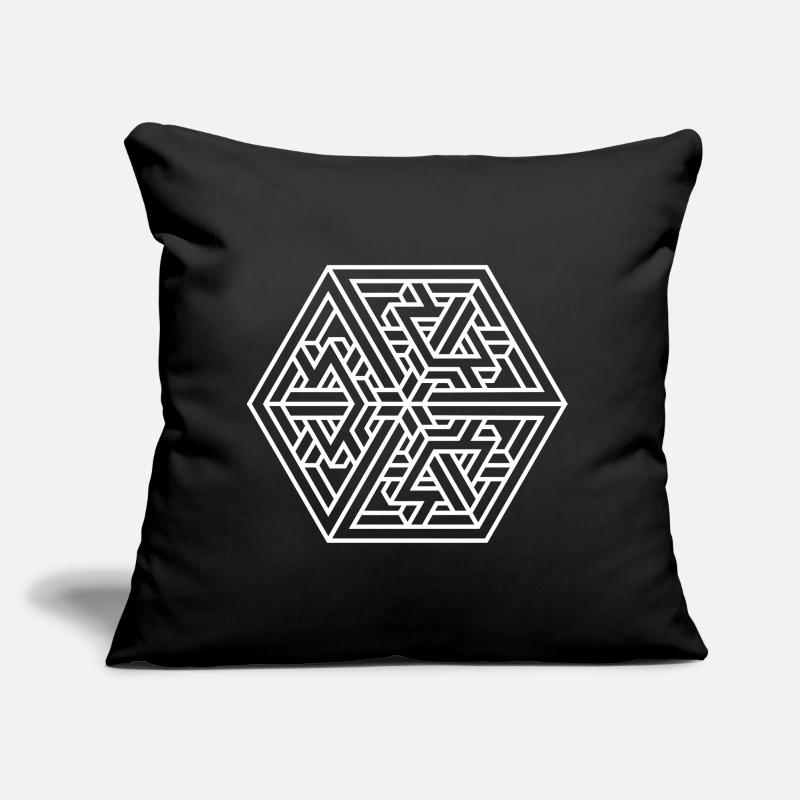 Forme impossible – illusion d’optique pour les nerds Coussin et housse de 45 x 45 cm
