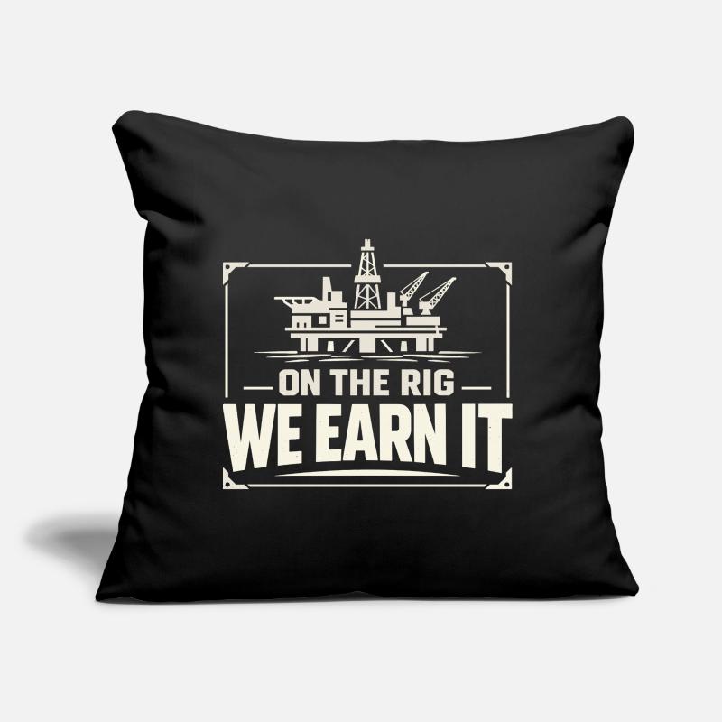 Surface de forage de forage offshore Surface de forage Coussin et housse de 45 x 45 cm