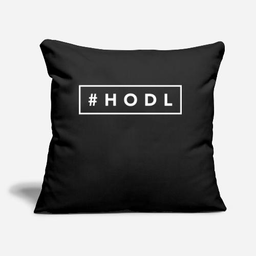 HODL Hashtag - Sofapude med fyld 45 x 45 cm