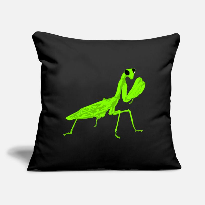 Gottesanbeterin Mantis Religiosa Instekt Coussin et housse de 45 x 45 cm