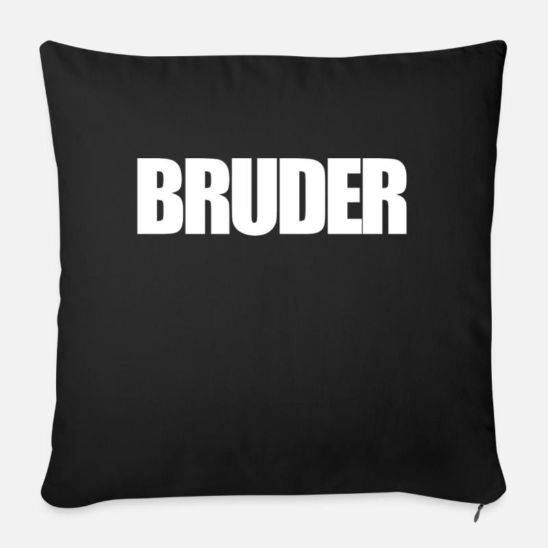 Bruder - Sofakissen mit Füllung 45 x 45 cm - Schwarz
