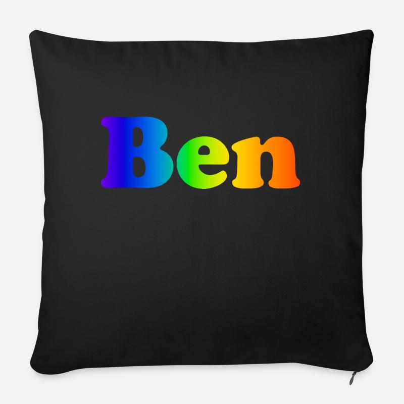 Benoît - Coussin et housse de 45 x 45 cm - noir