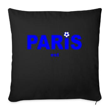 PARIS EST... - Coussin et housse de 45 x 45 cm - noir - Devant