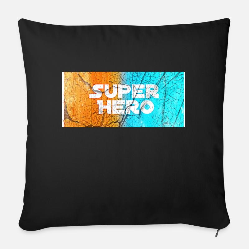 Super Hero - Sofakissen mit Füllung 45 x 45 cm - Schwarz