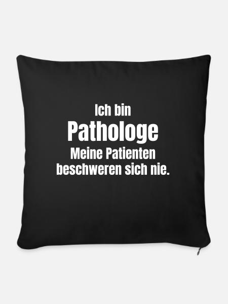Pathologe - Sofakissen mit Füllung 45 x 45 cm - Schwarz