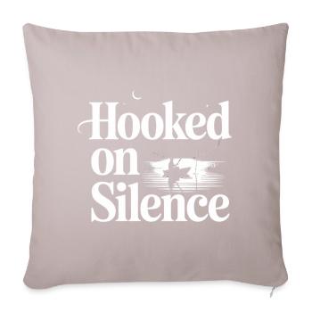 Hooked on Silence Angelmotiv - Sofakissen mit Füllung 45 x 45 cm - helles Taupe - Vorne