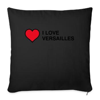 I Love Versailles - I love Versailles - Sofa pillow with filling 45cm x 45cm - black - Front